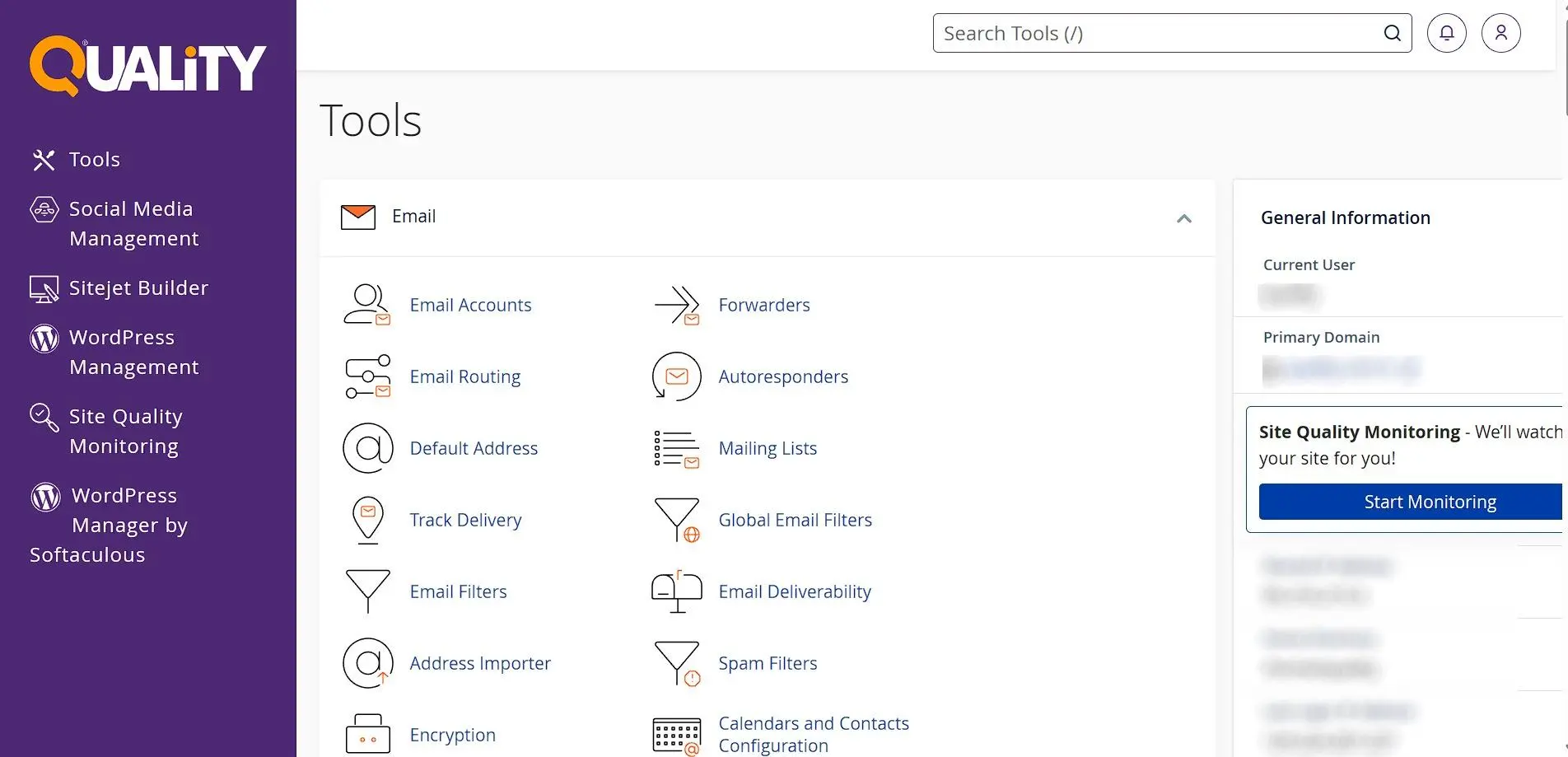 cpanel control panel